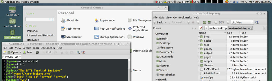 MATE Desktop screenshot